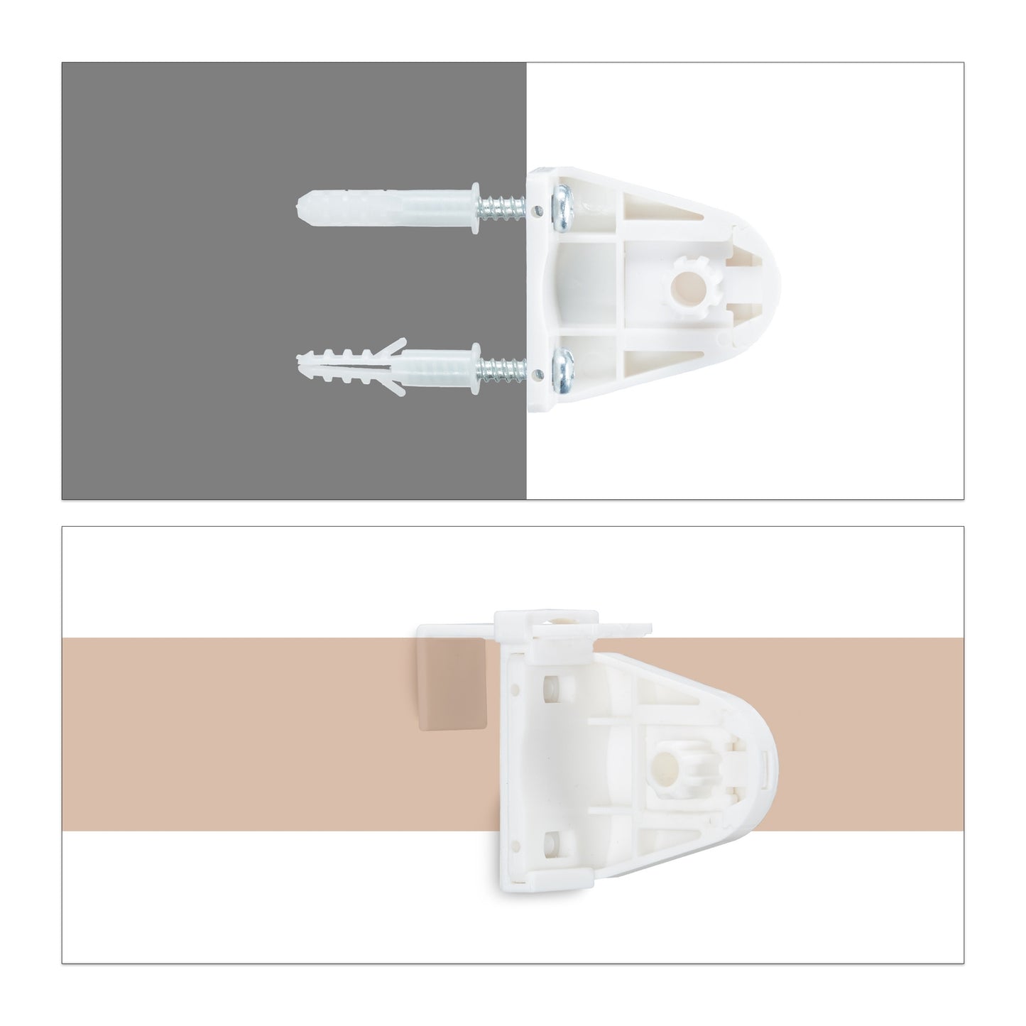 Thermo blackout curtain white