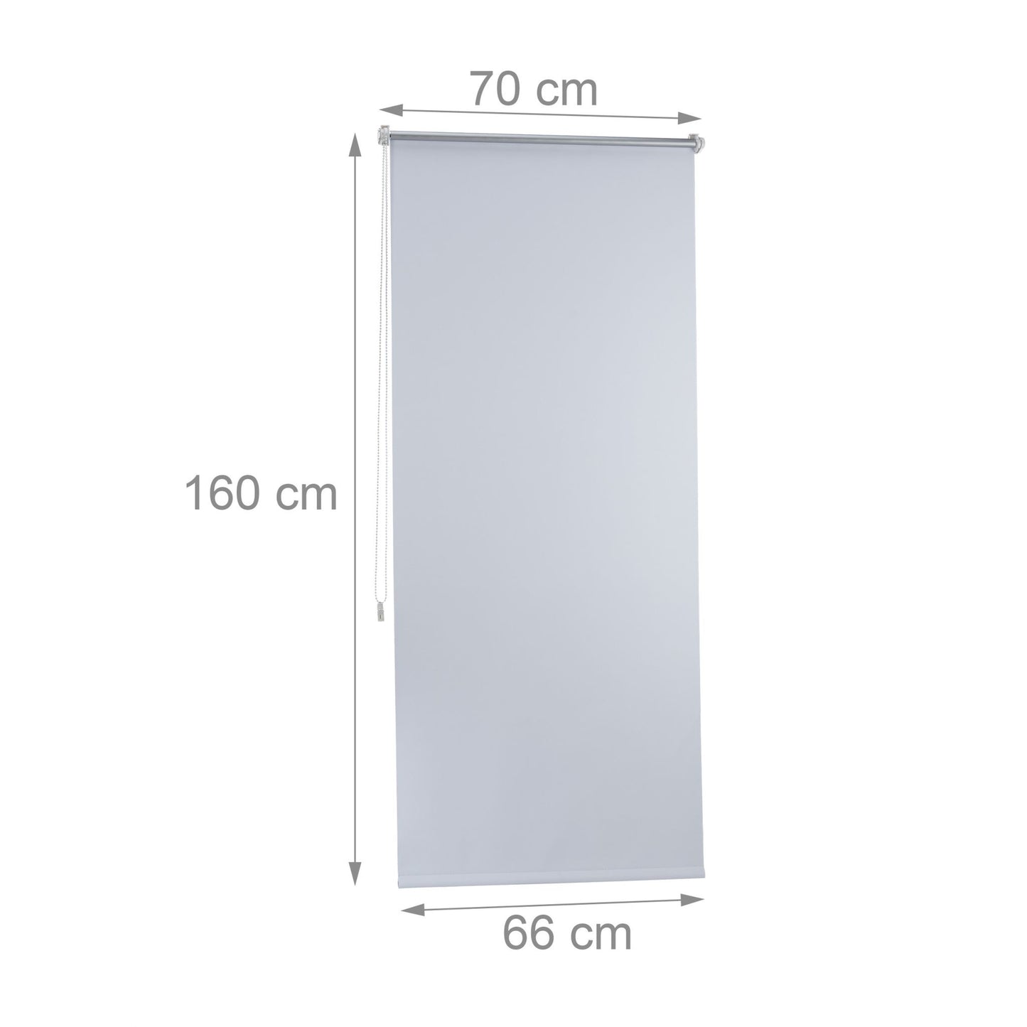 Thermo blackout curtain white