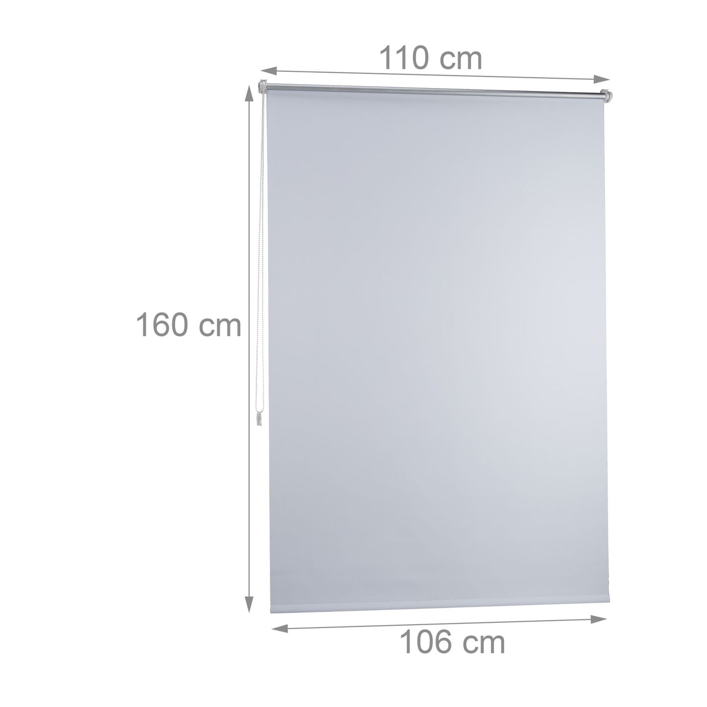Thermo blackout curtain white
