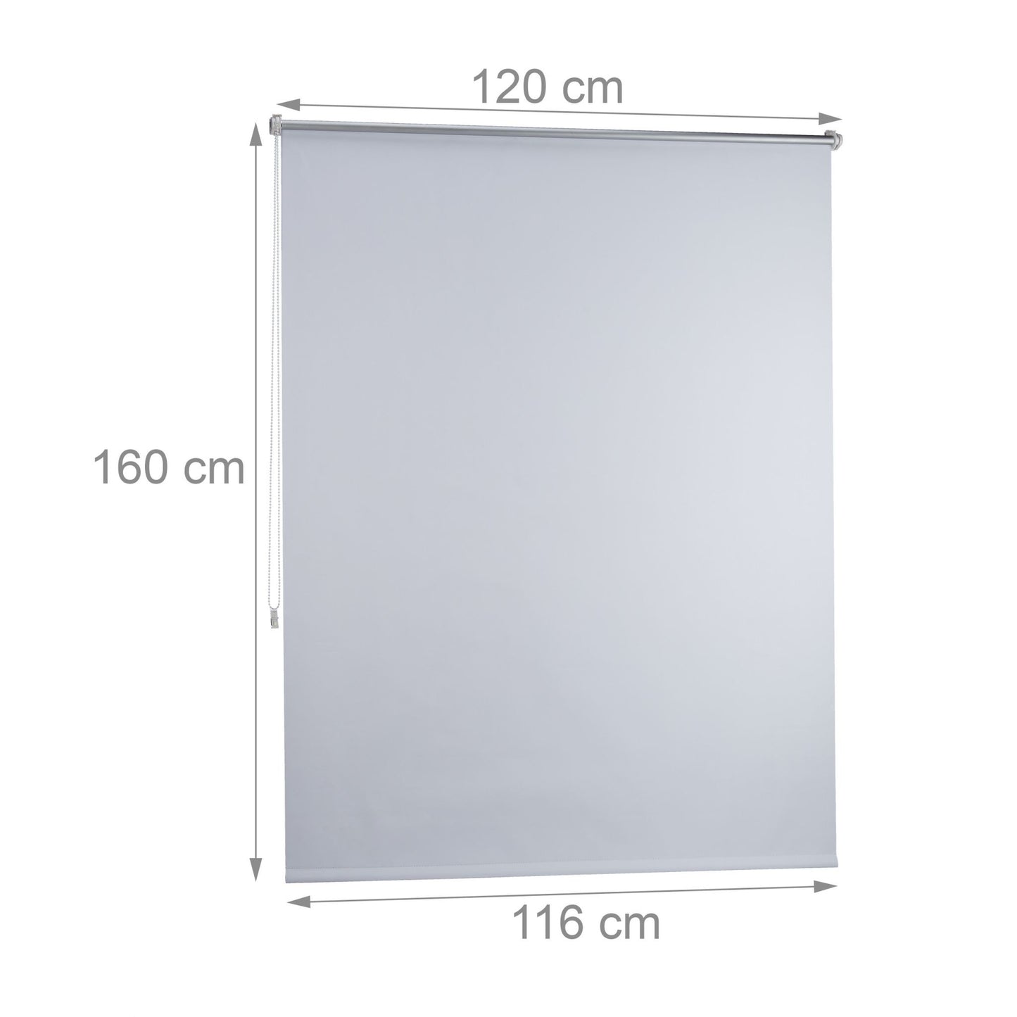 Thermo blackout curtain white