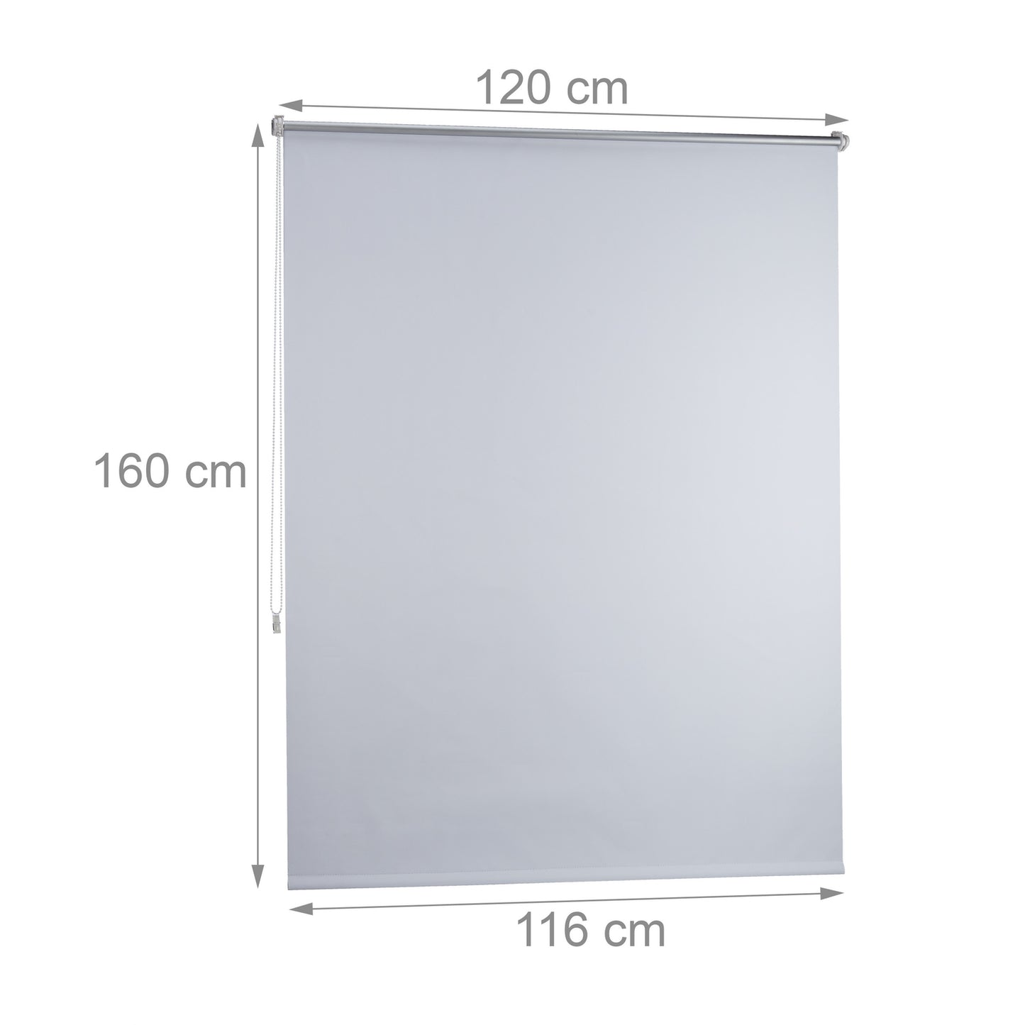 Thermo blackout curtain white