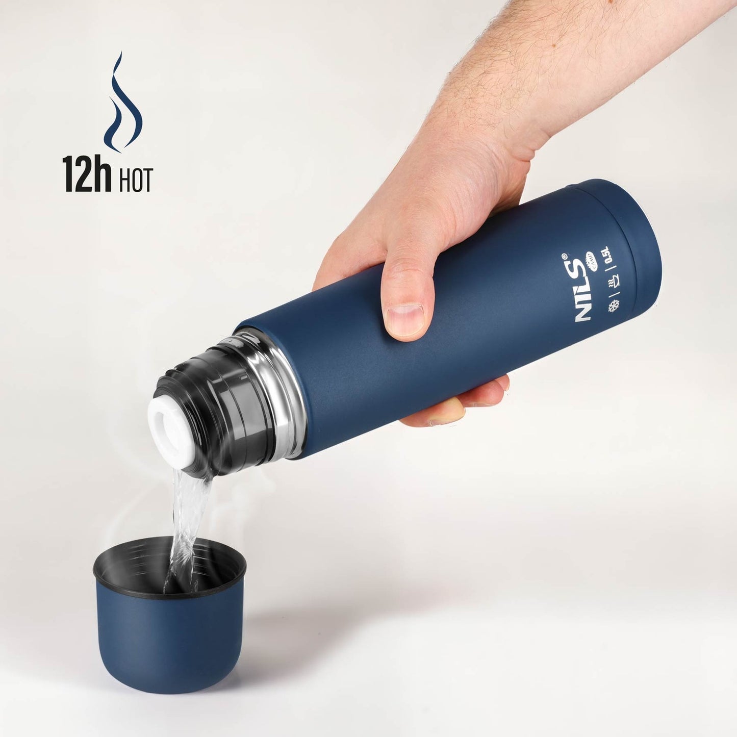 Thermos 500ml, Blue, Ideal for Travel