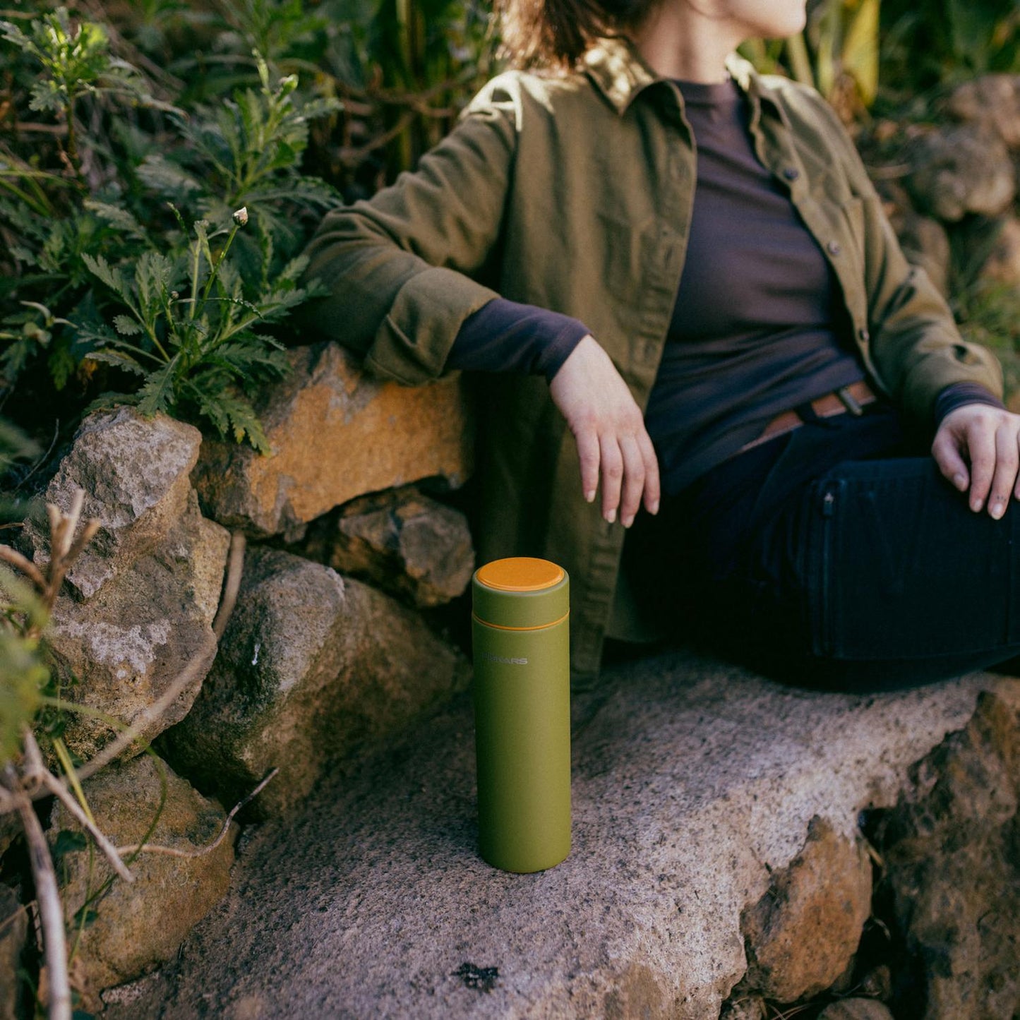 Thermos bottle green 0.5 liter On-the-go Bottle