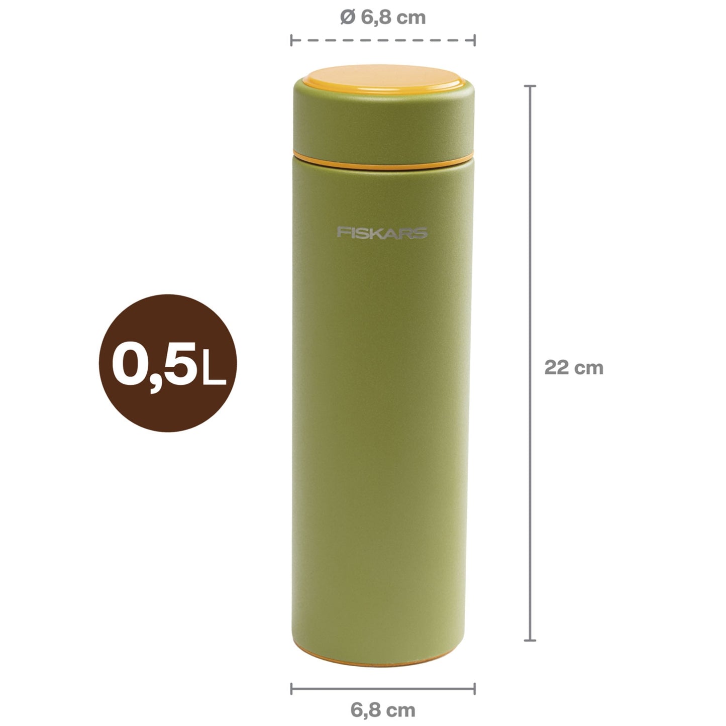 Thermos bottle green 0.5 liter On-the-go Bottle