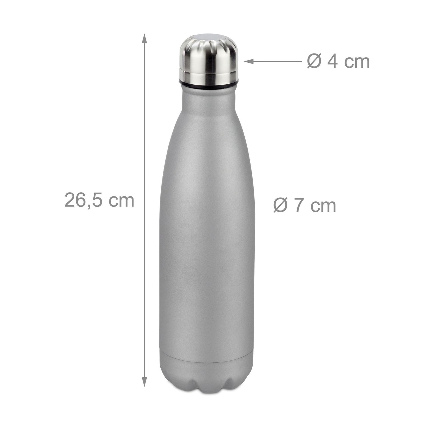 Thermos bottle in steel