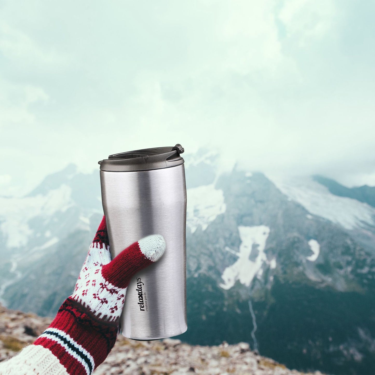Thermos mug stainless steel 400 ml
