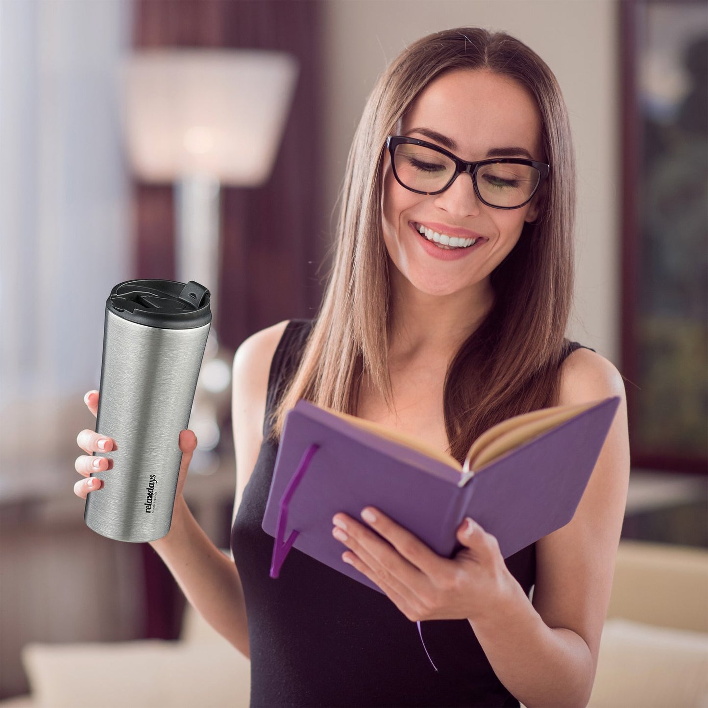 Thermos mug stainless steel 400 ml
