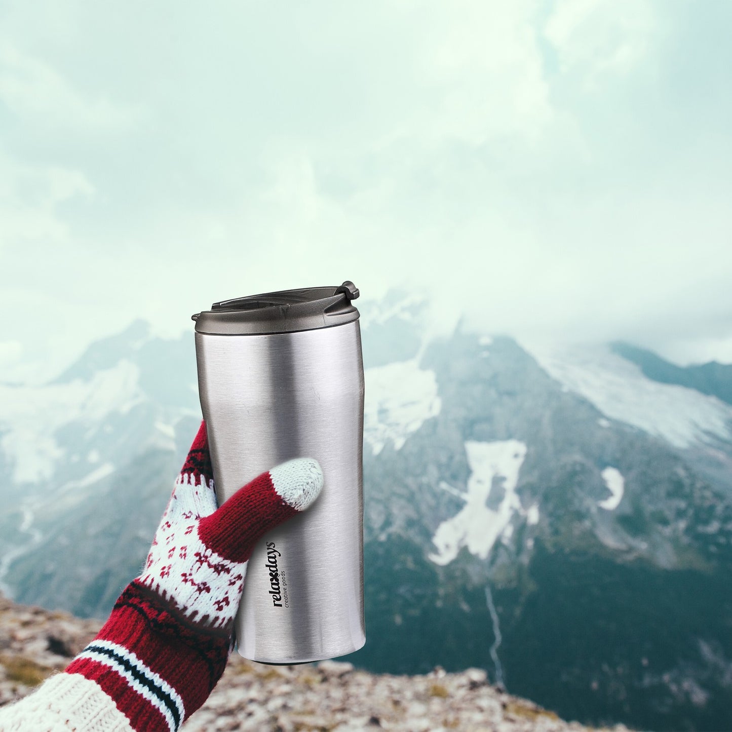 Thermos mug stainless steel 400 ml