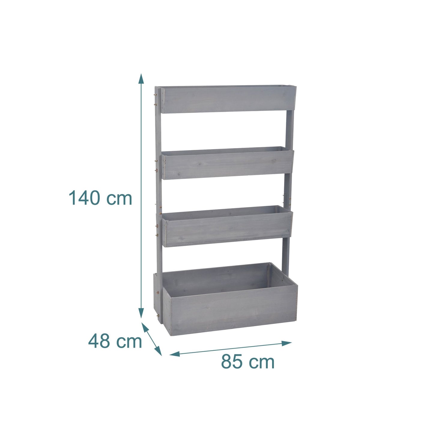 Tiered Planter with Boxes for Herbs, Vegetables, Flowers
