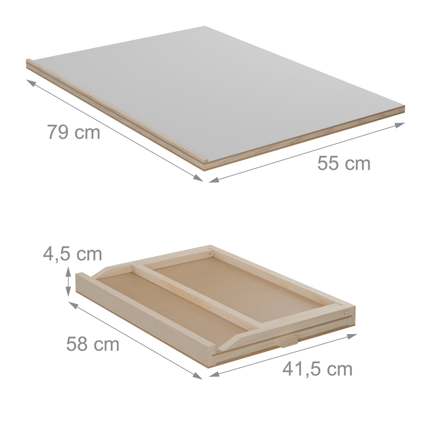 Tilting puzzle board for 1000 pieces