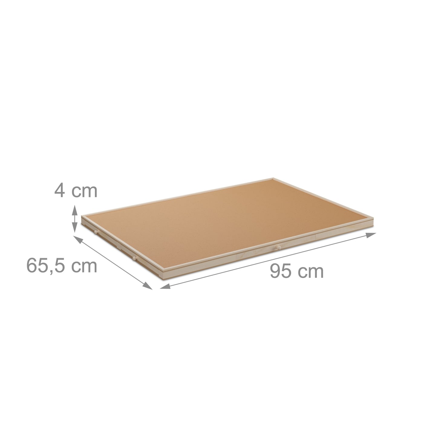 Tilting puzzle board with 4 compartments