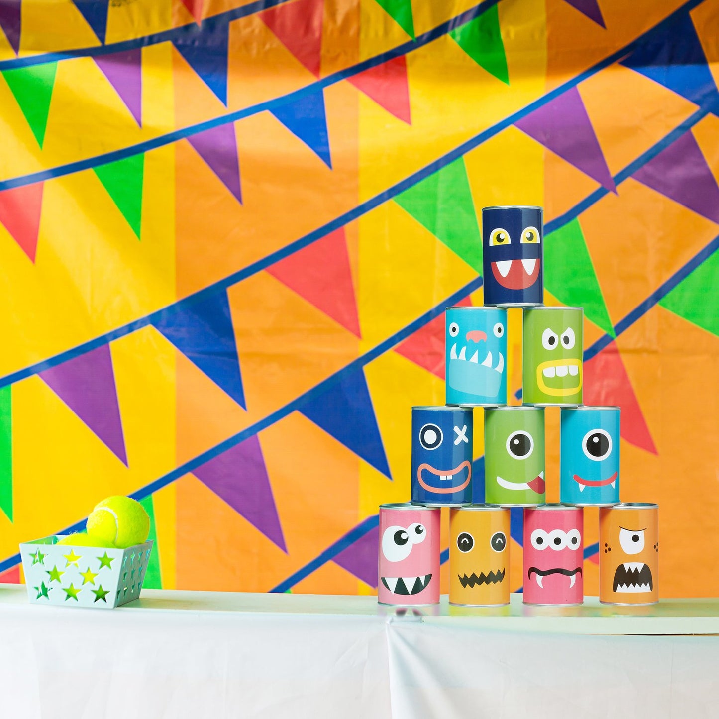 Tin Can Alley Toss Game for Kids