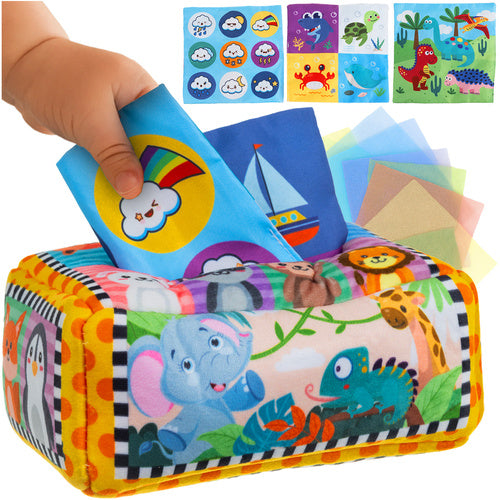 Tissue Box Sorter for Kids, Montessori Sensory Toy