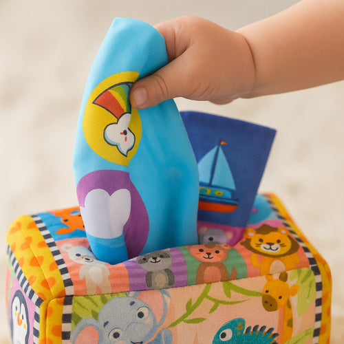 Tissue Box Sorter for Kids, Montessori Sensory Toy