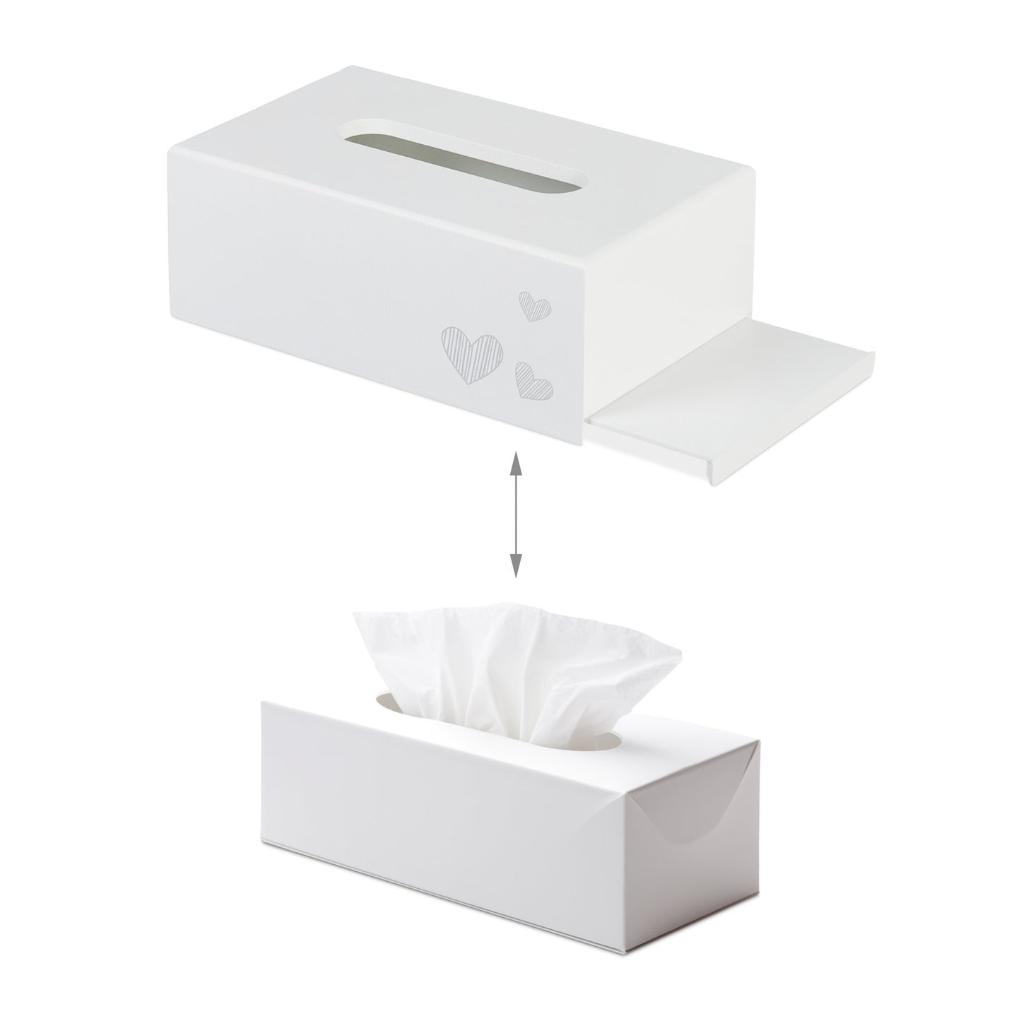 Tissue box "Hearts"