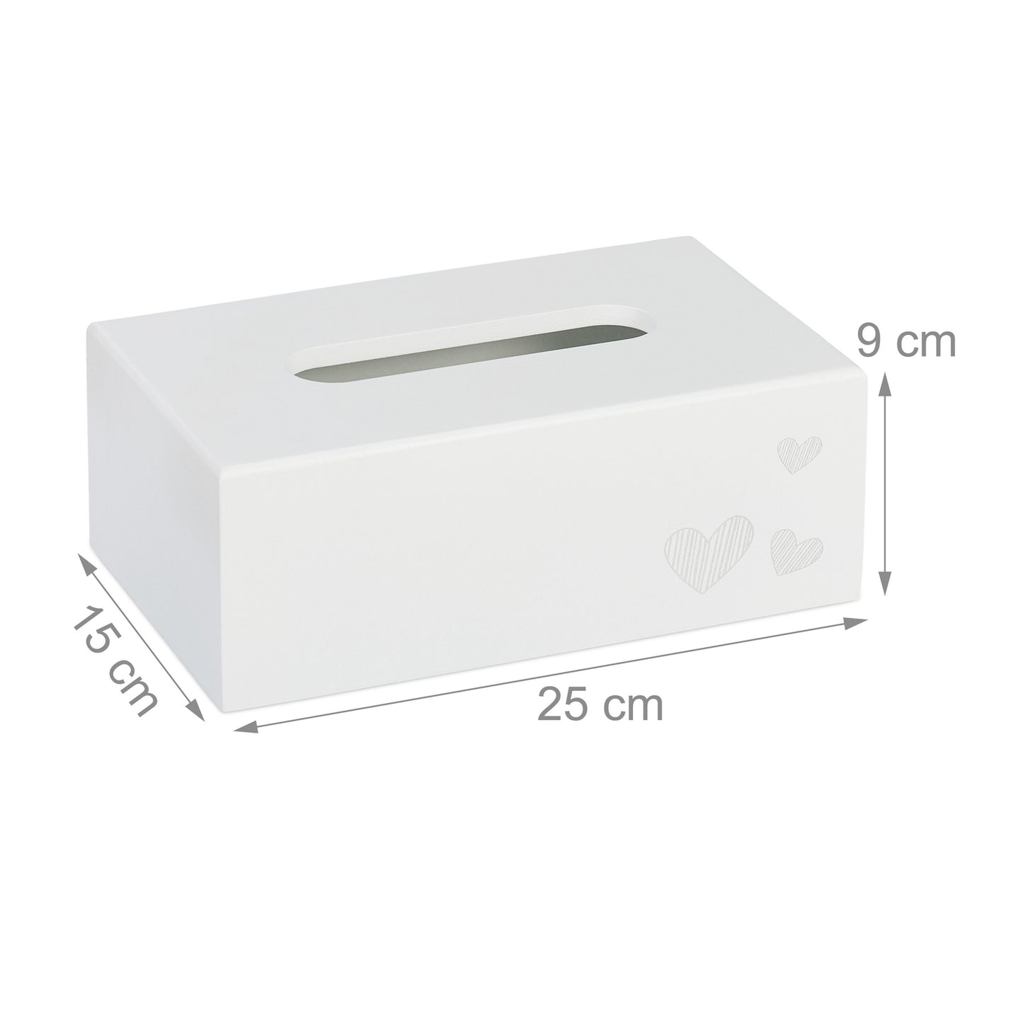 Tissue box "Hearts"