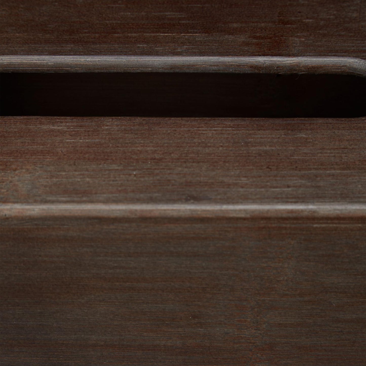 Tissue box in bamboo dark brown