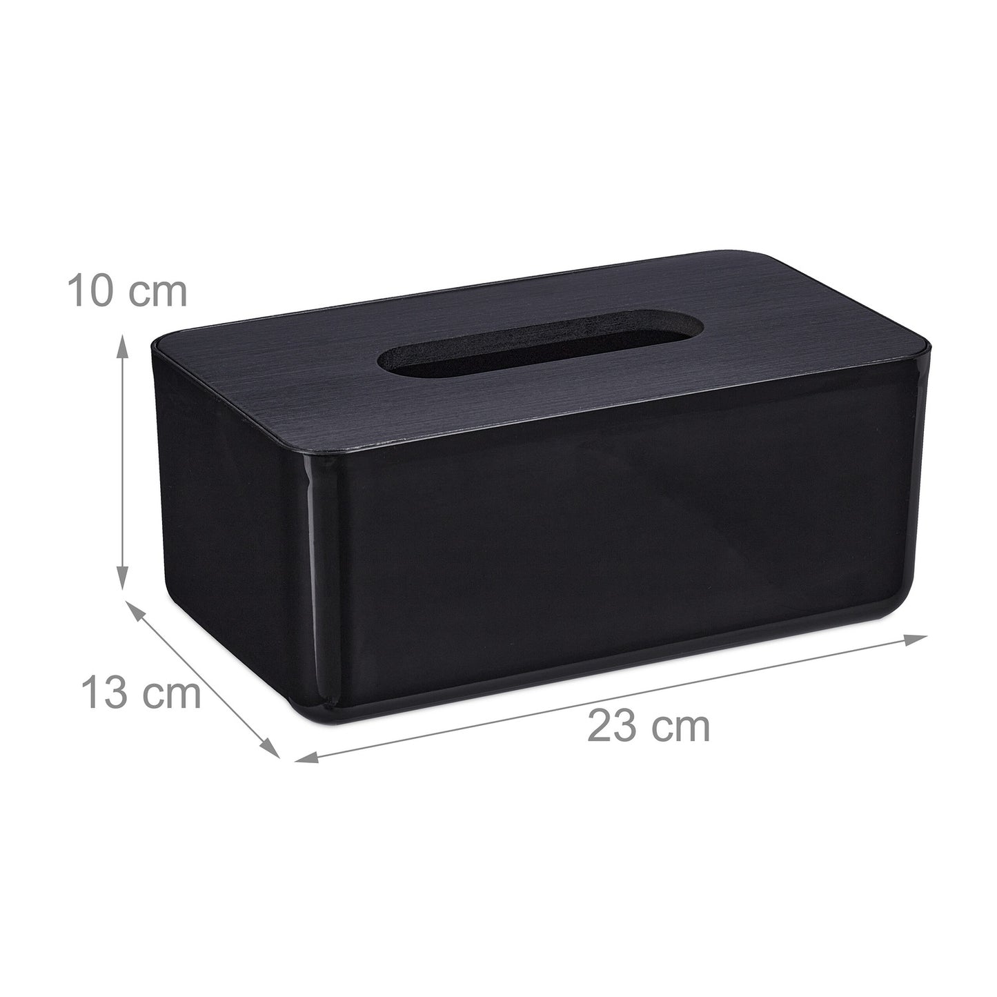 Tissue box with bamboo lid