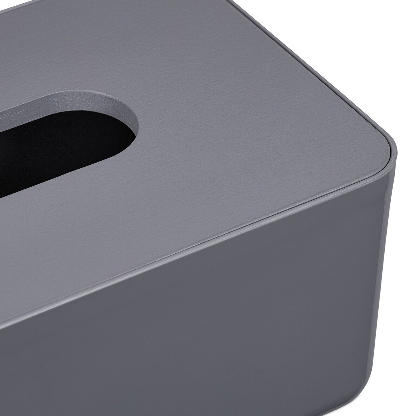 Tissue box with bamboo lid