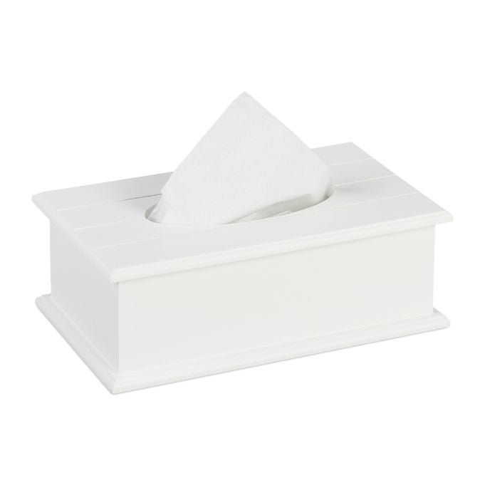 Tissue box with lid