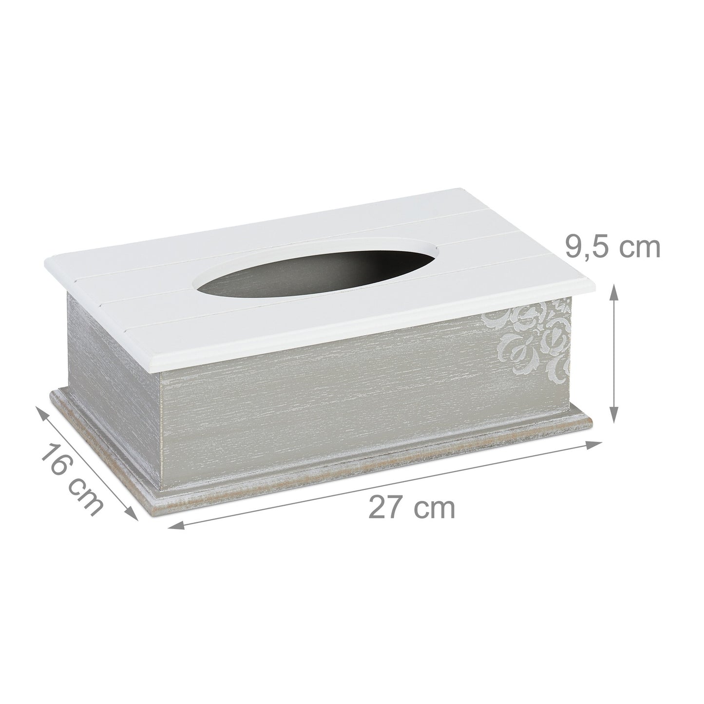 Tissue box with lid