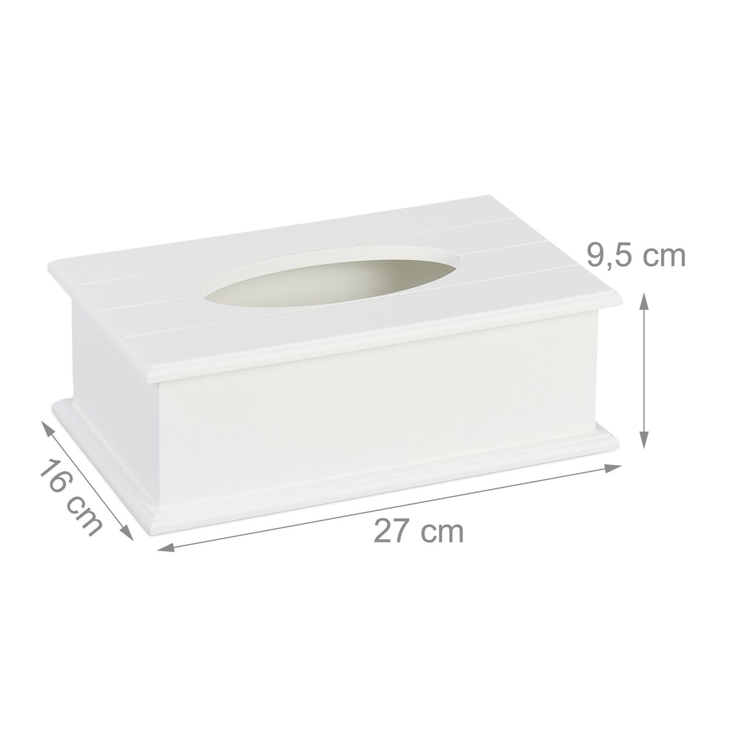 Tissue box with lid