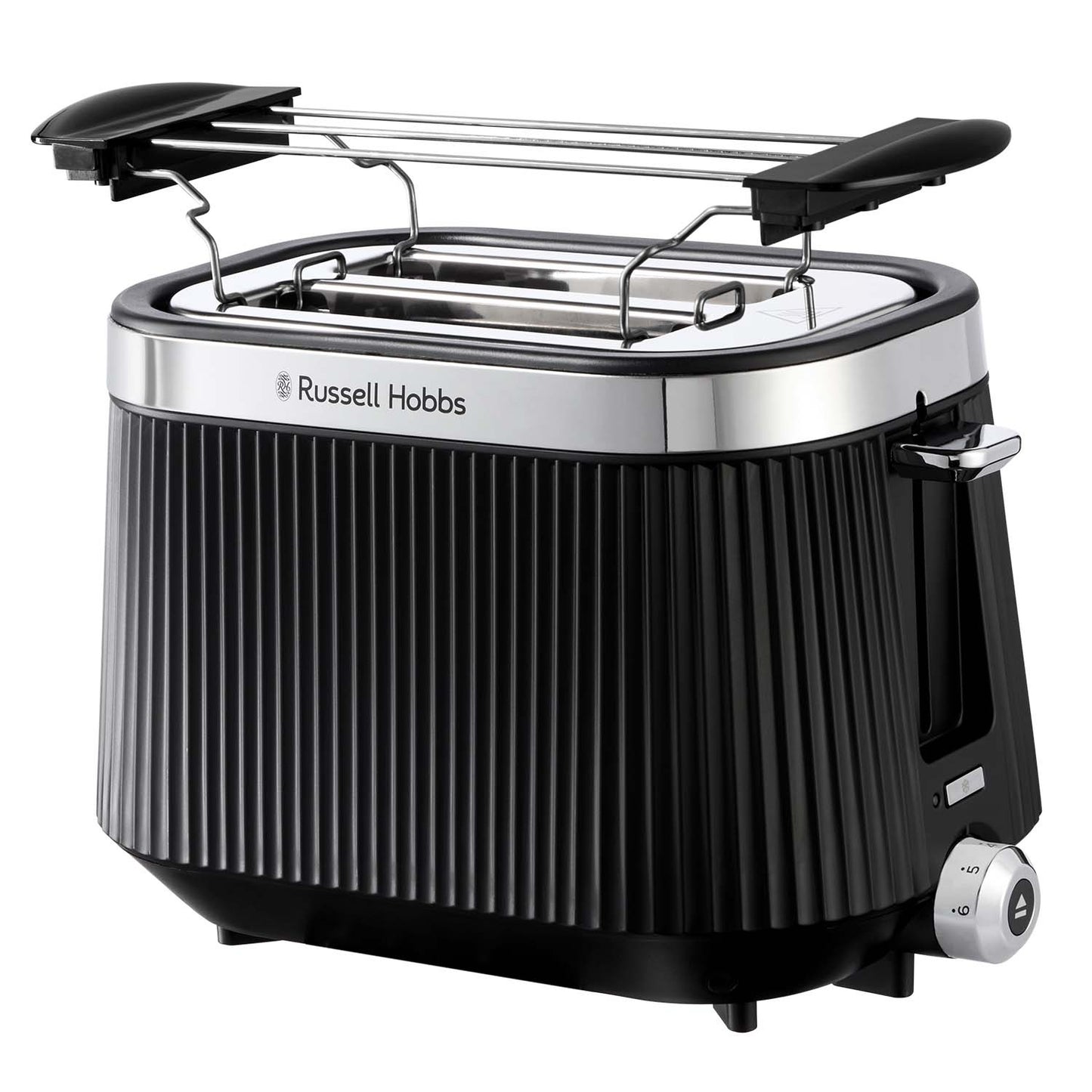 Toaster, 2-Slice, Black, Compact Design