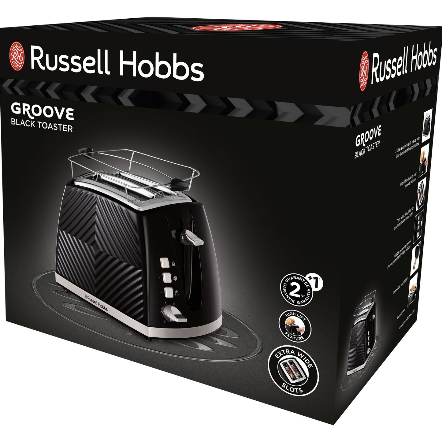 Toaster Black Groove 2S Toast 26390-56