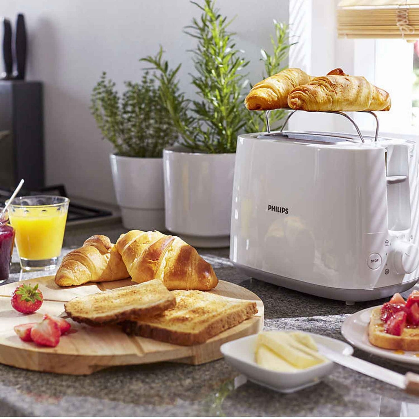 Toaster HD2581 White 2 Discs