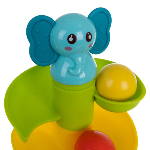 Toddler Ball Tower with Spiral Slide, 6 Balls, 18m+