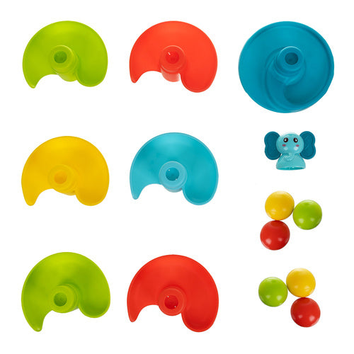 Toddler Ball Tower with Spiral Slide, 6 Balls, 18m+