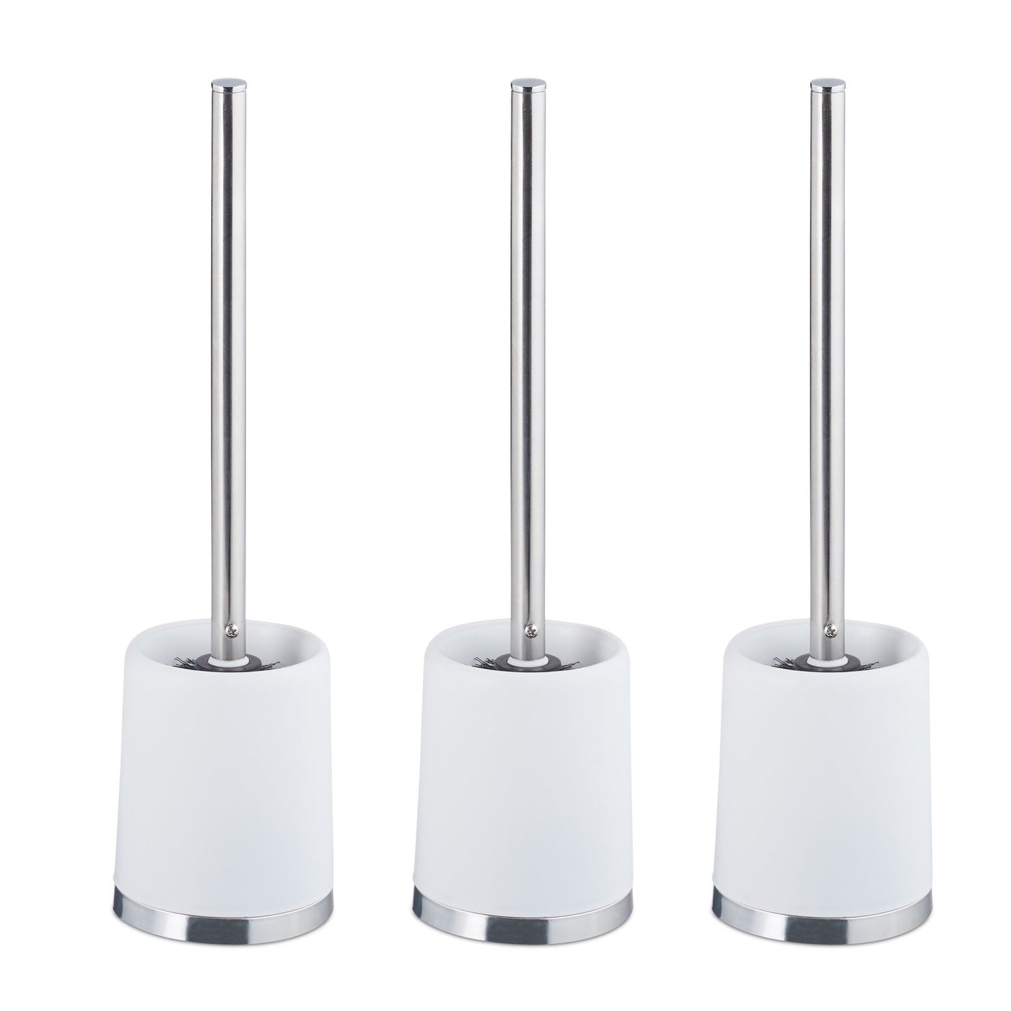 Toilet Brush Set with Holder – 3 Pack