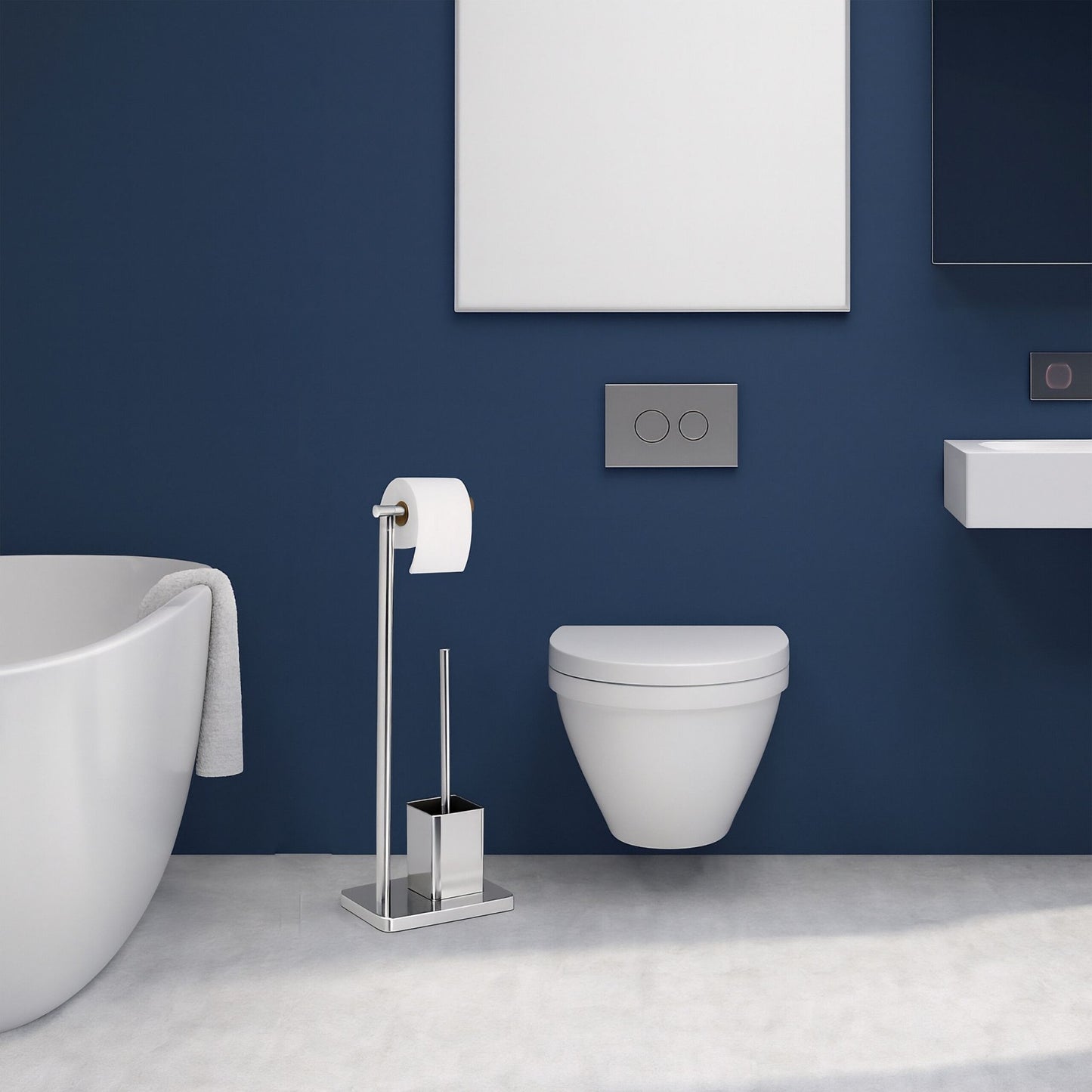 Toilet Butler with Holder and 2 Spare Brush Heads