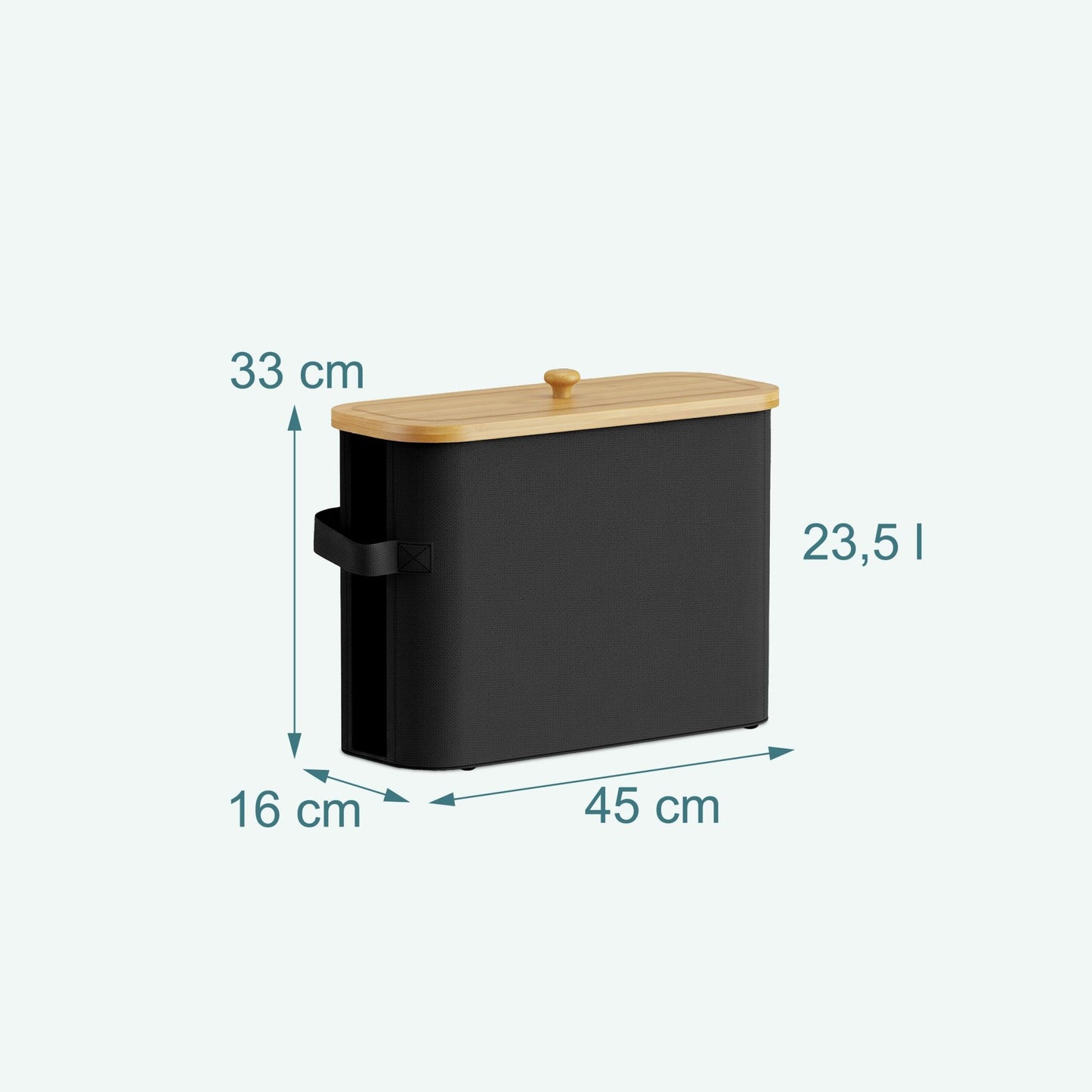 Toilet Paper Holder, Square Fabric, Holds 12 Rolls
