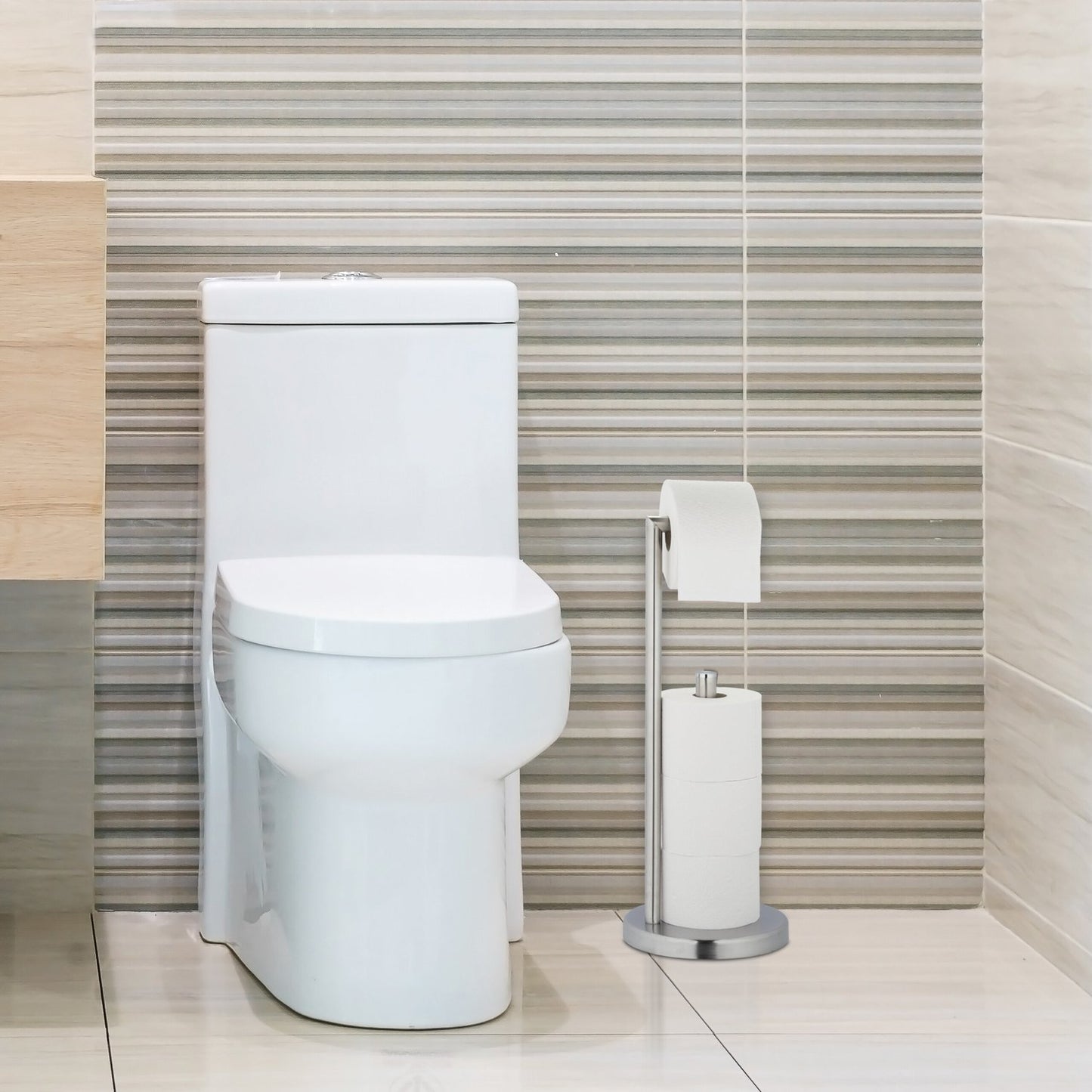 Toilet Paper Holder, Stainless Steel, Holds 3 Rolls
