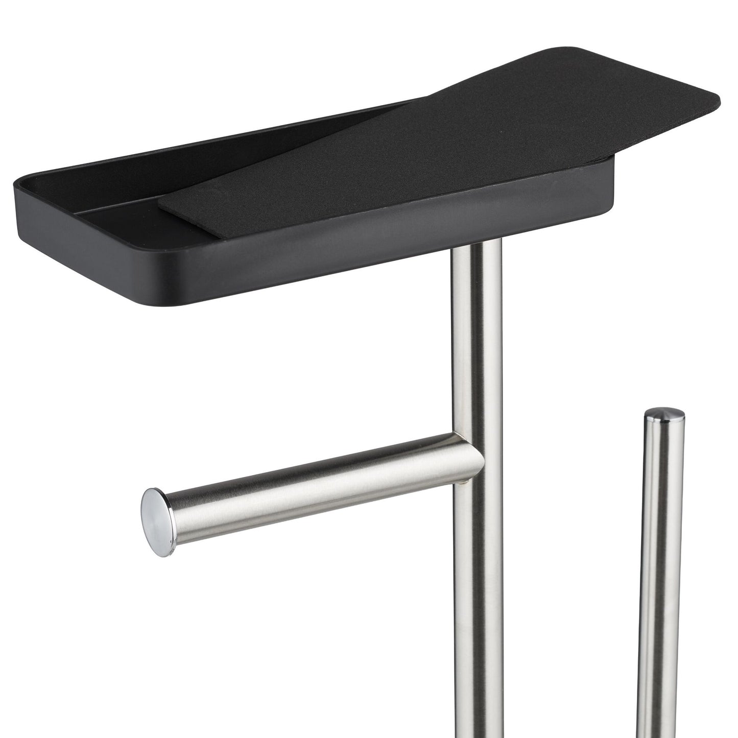 Toilet Paper Stand with Shelf and Spare Holder