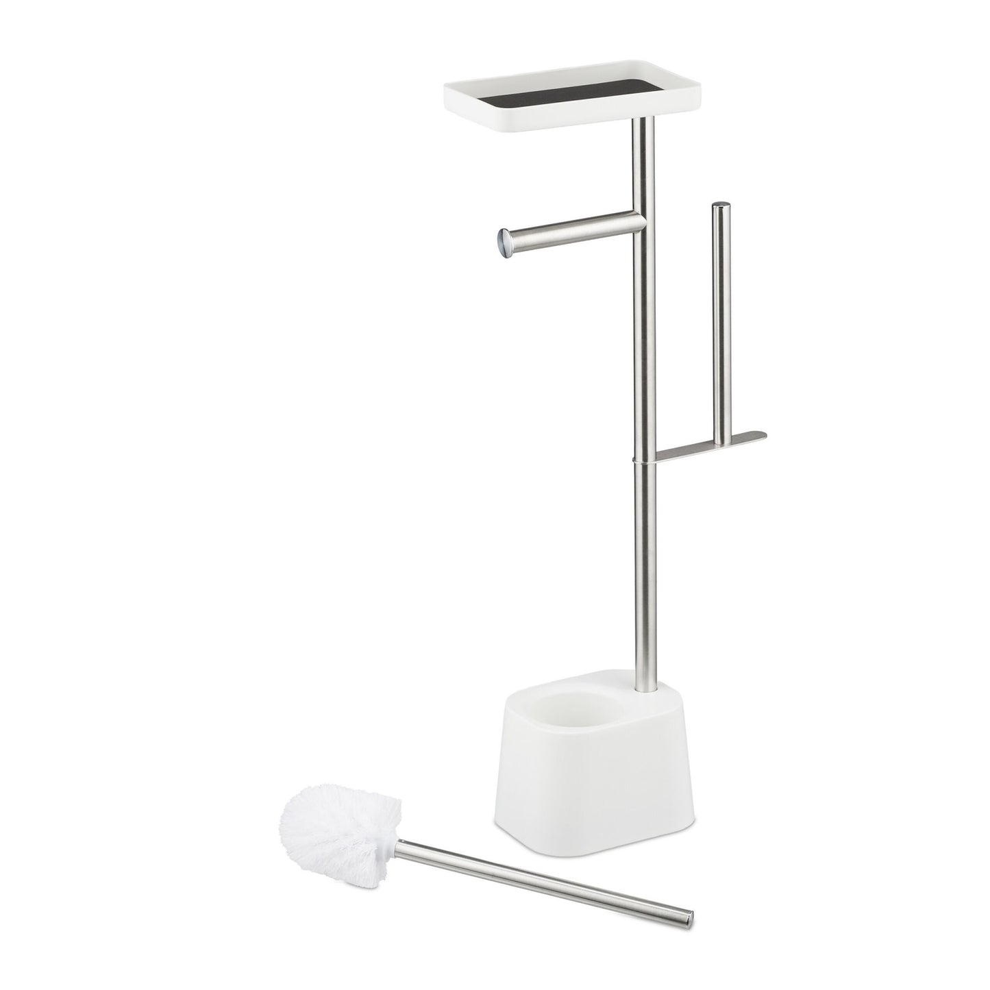 Toilet Paper Stand with Shelf and Spare Holder