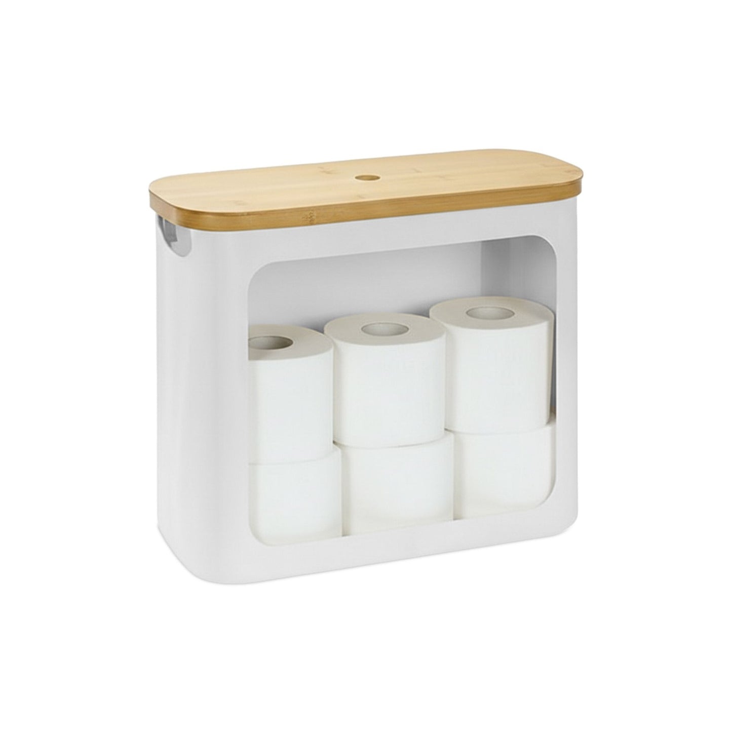 Toilet Roll Holder, Fabric, Holds 12 Rolls