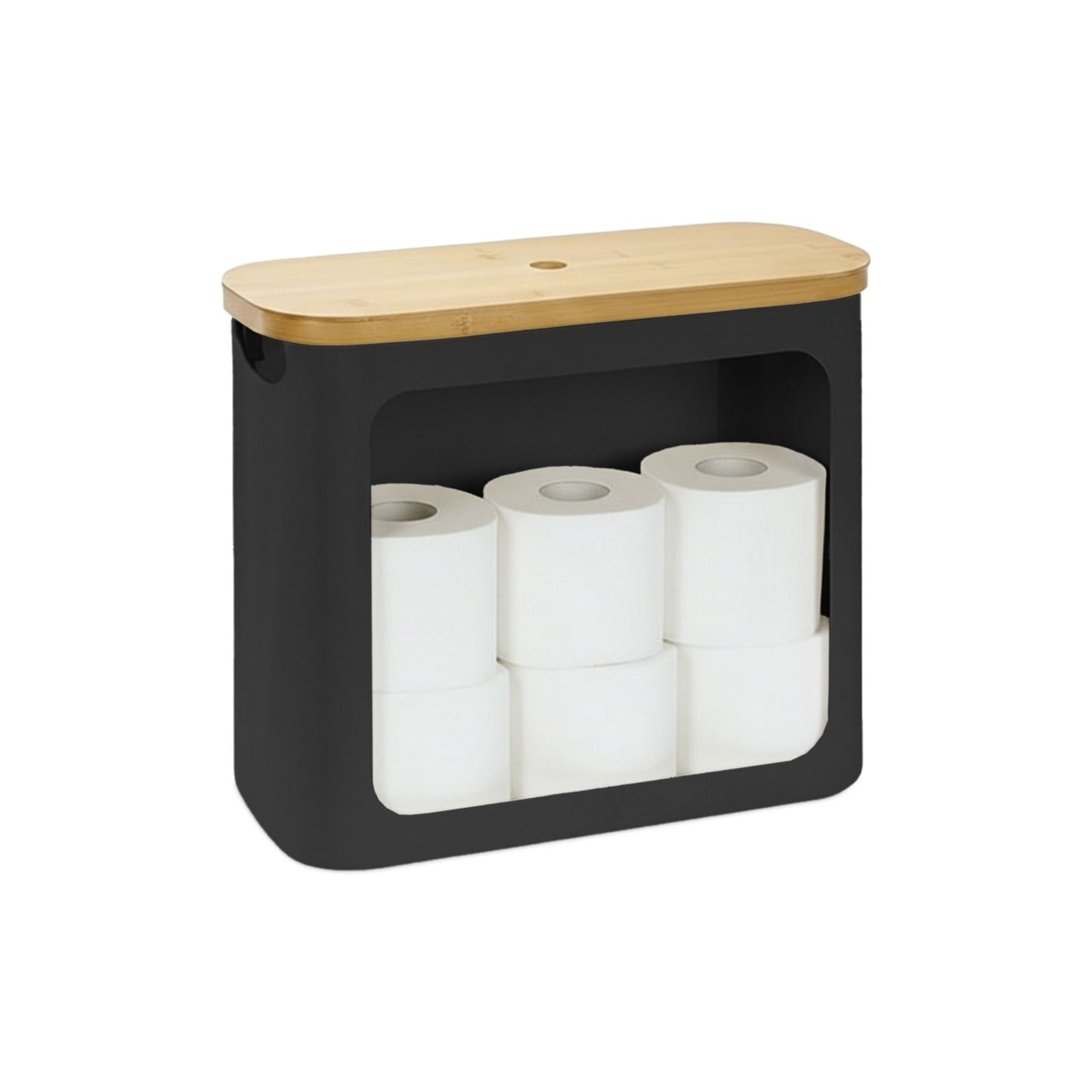 Toilet Roll Holder, Fabric, Holds 12 Rolls