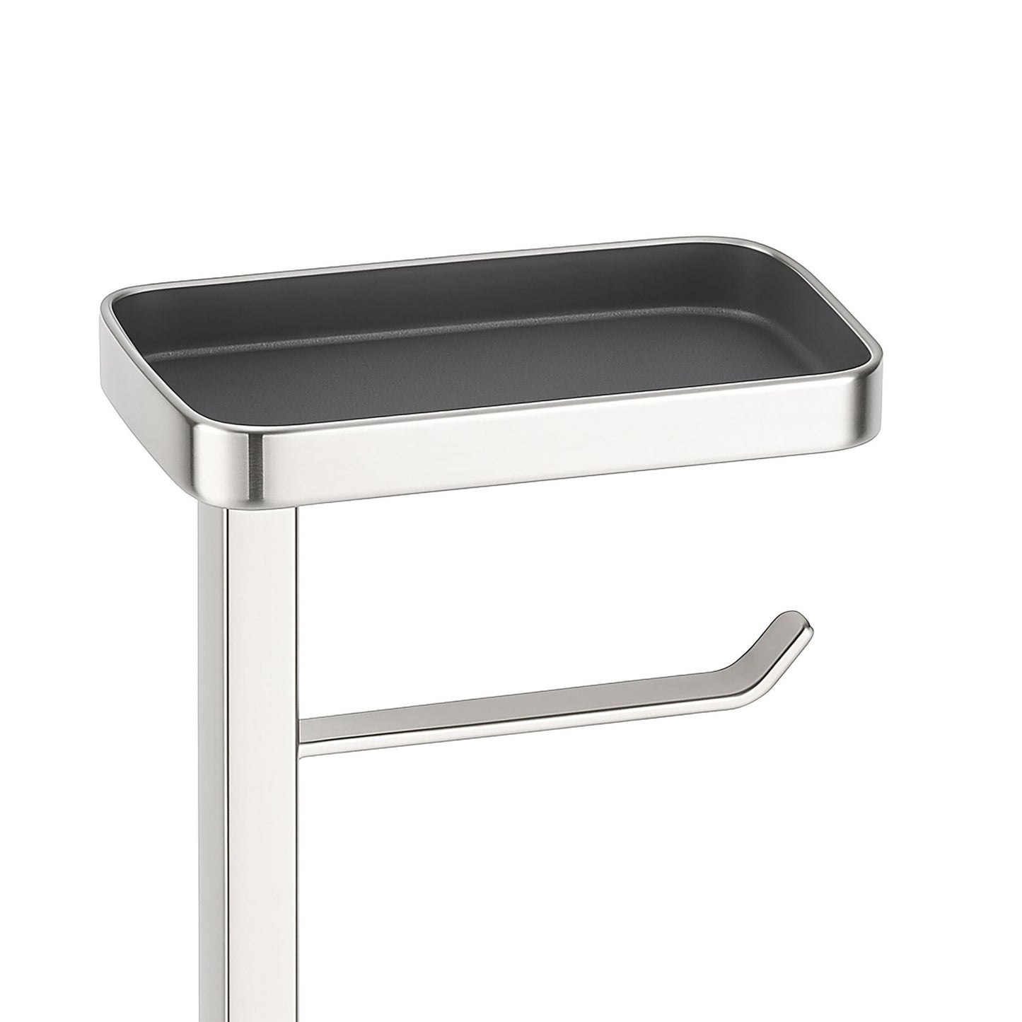 Toilet Roll Holder Set with Brush and Shelf