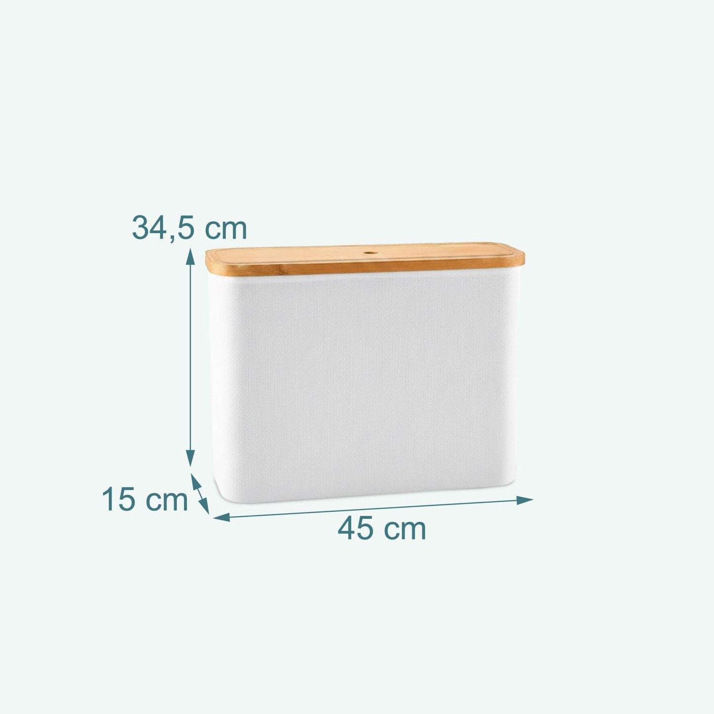 Toilet Roll Holder, Square Fabric, Holds 12 Rolls