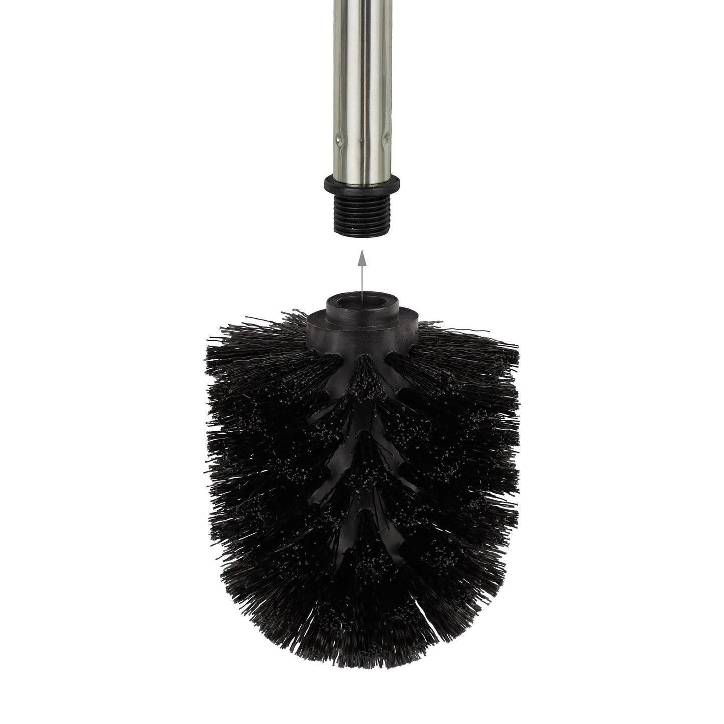 Toilet brush, set of 3, black