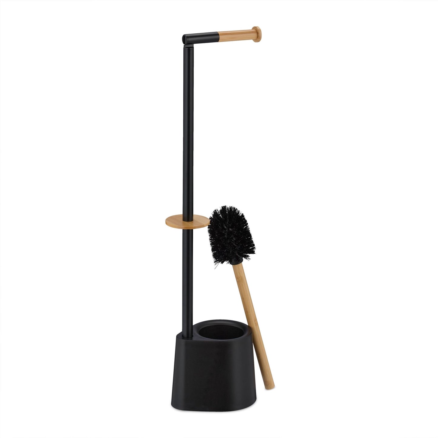 Toilet chair in bamboo and stainless steel