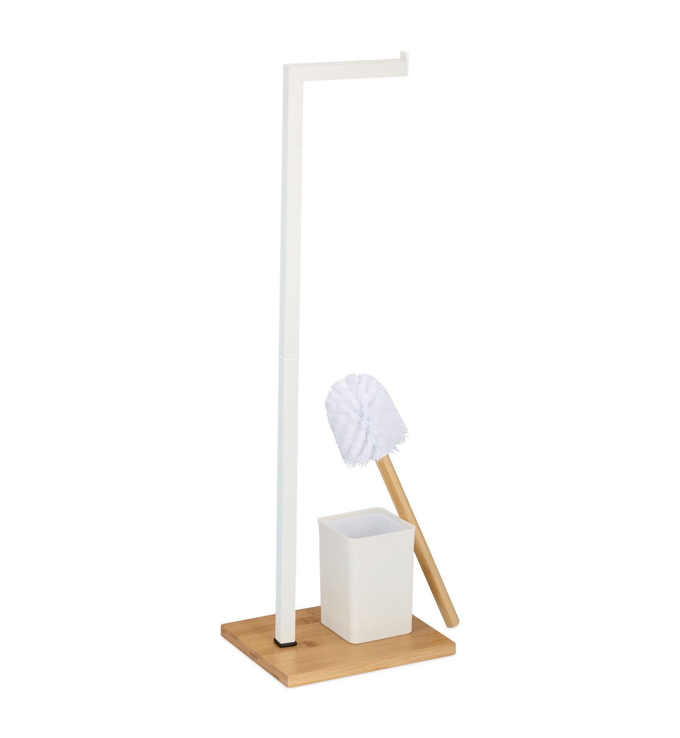 Toilet chair in bamboo and stainless steel