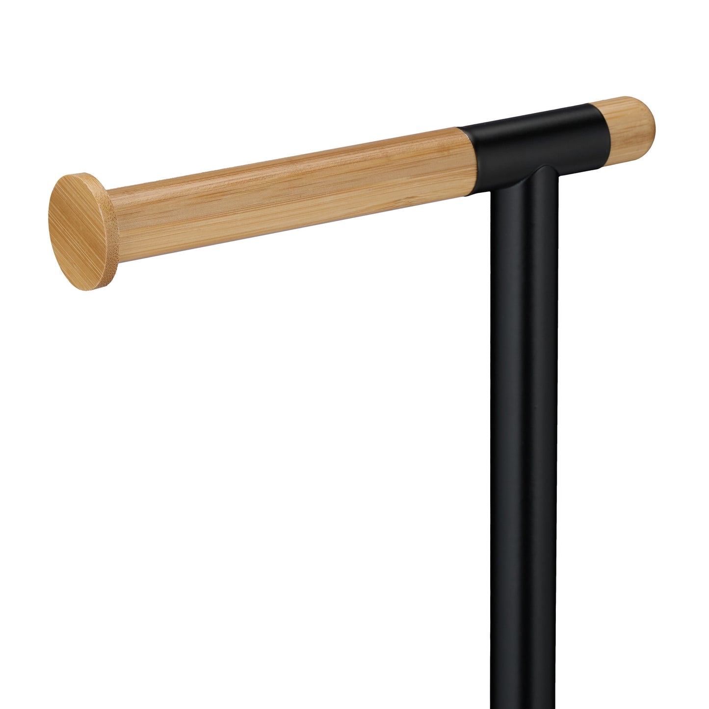 Toilet chair in bamboo and stainless steel