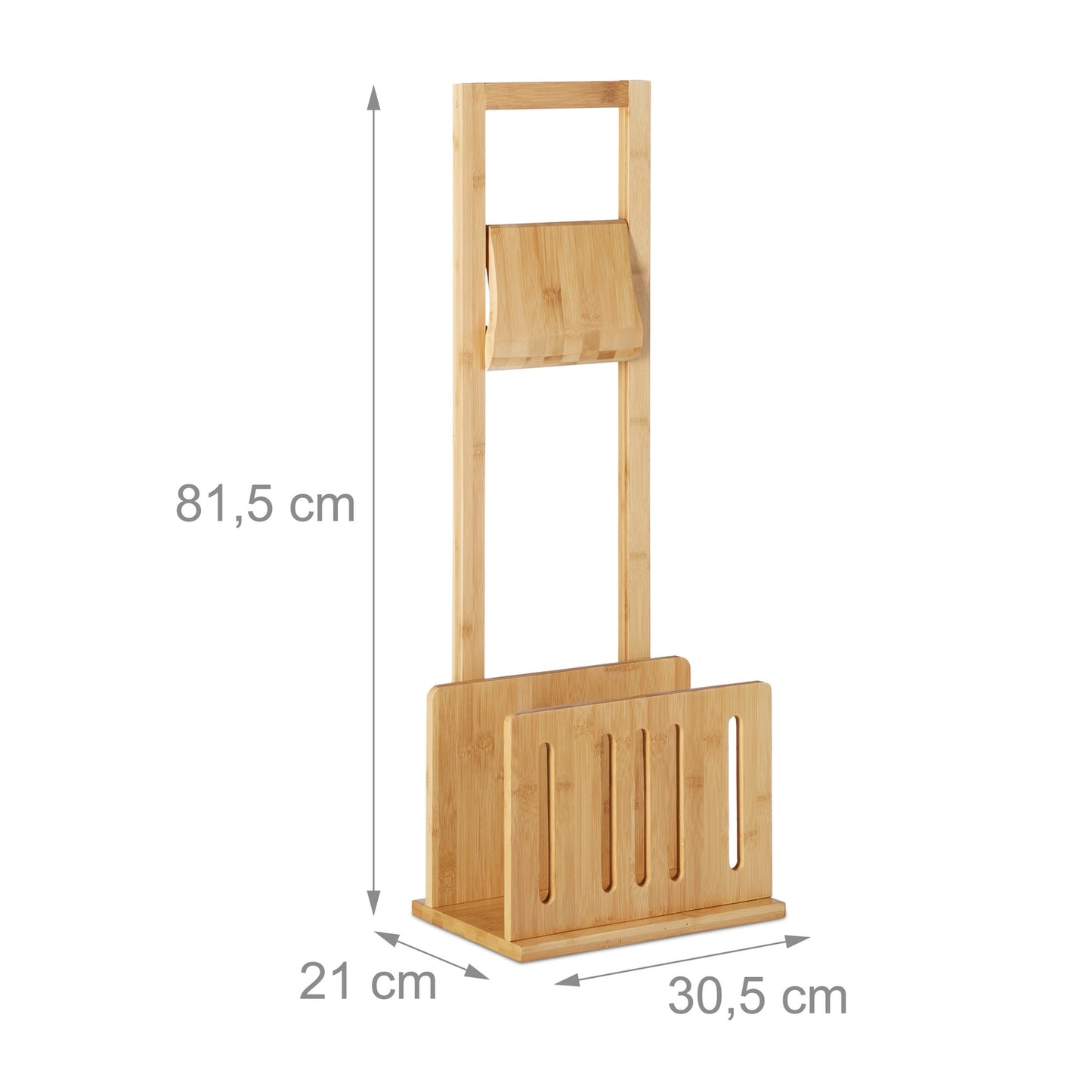 Toilet paper holder &amp; newspaper stand