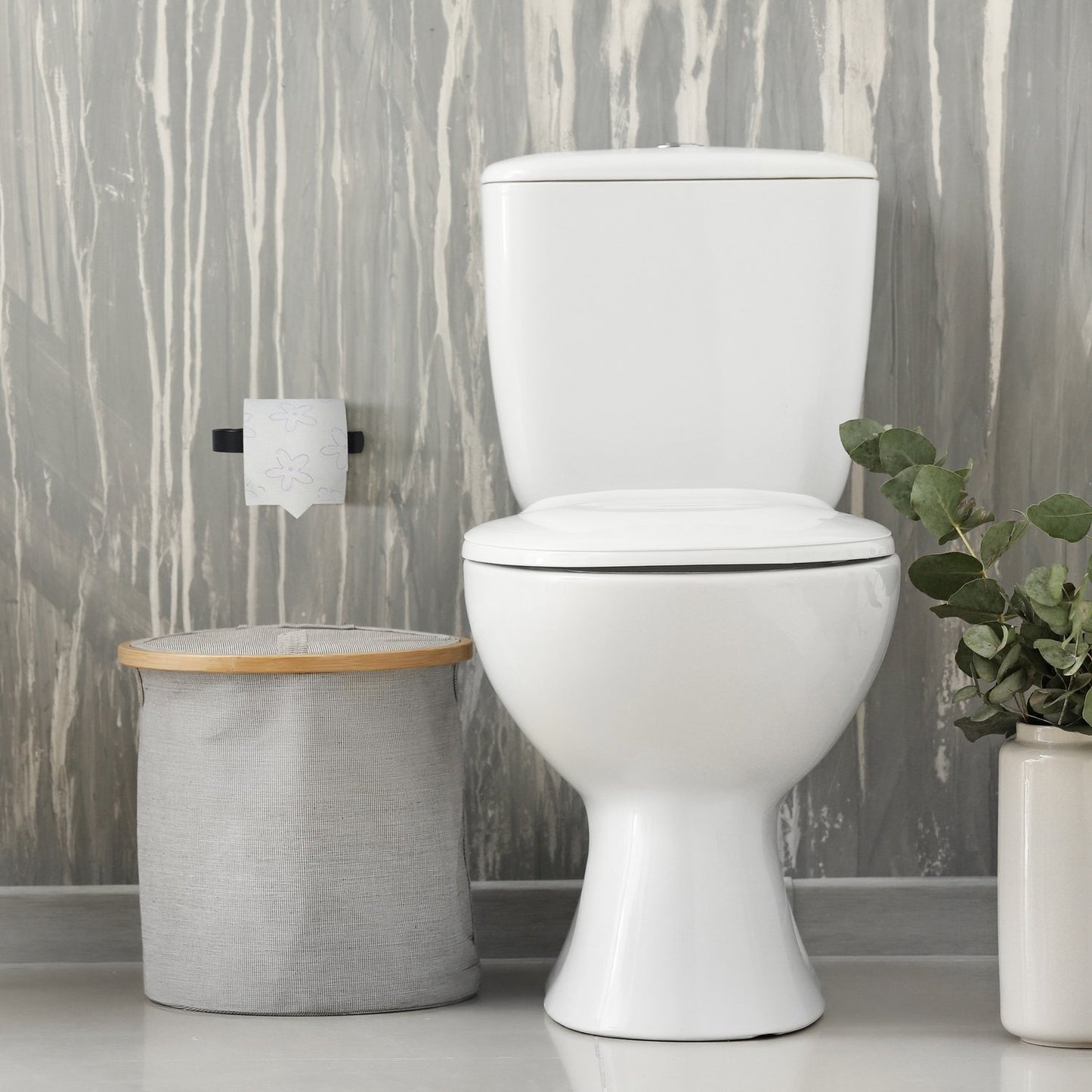 Toilet paper holder black