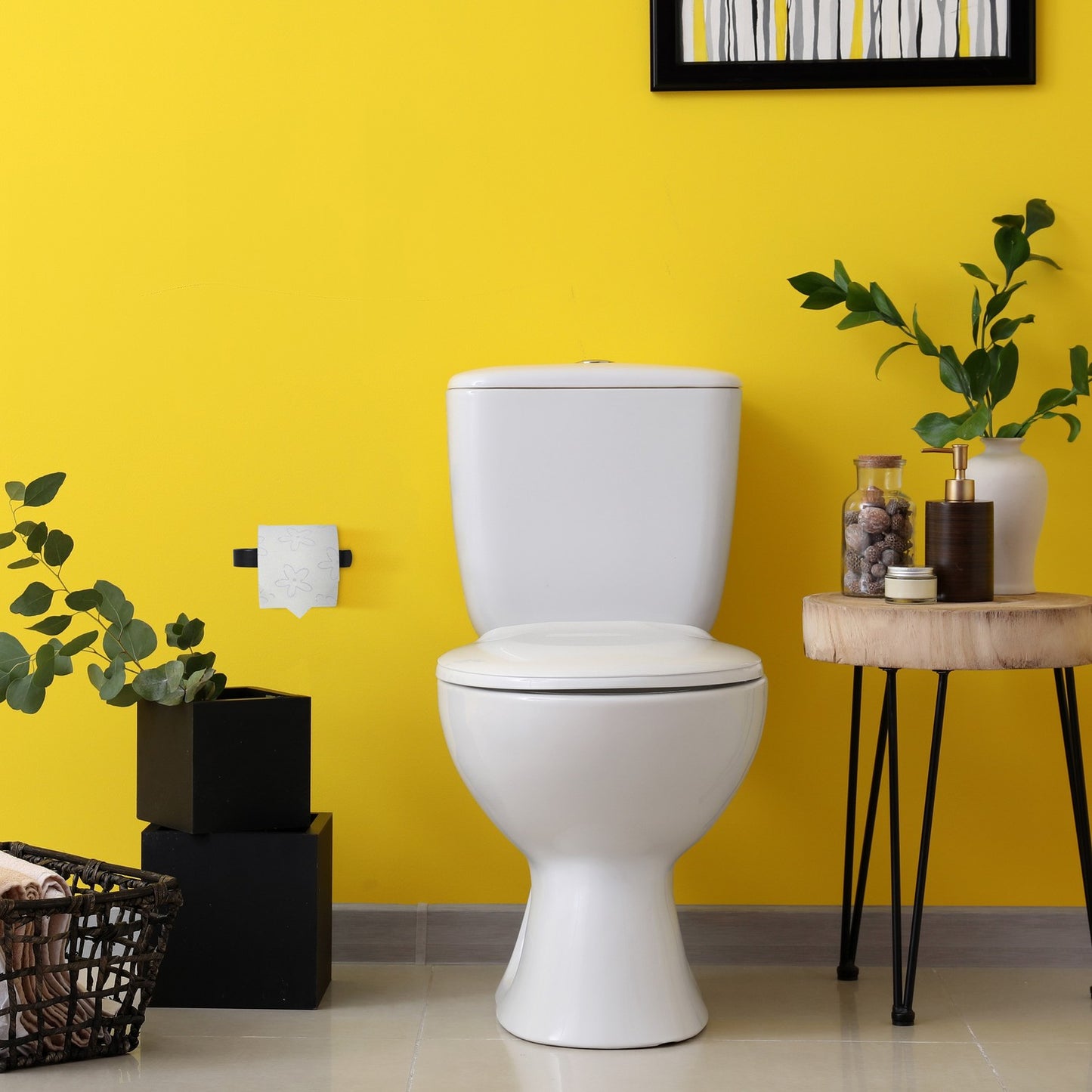 Toilet paper holder black