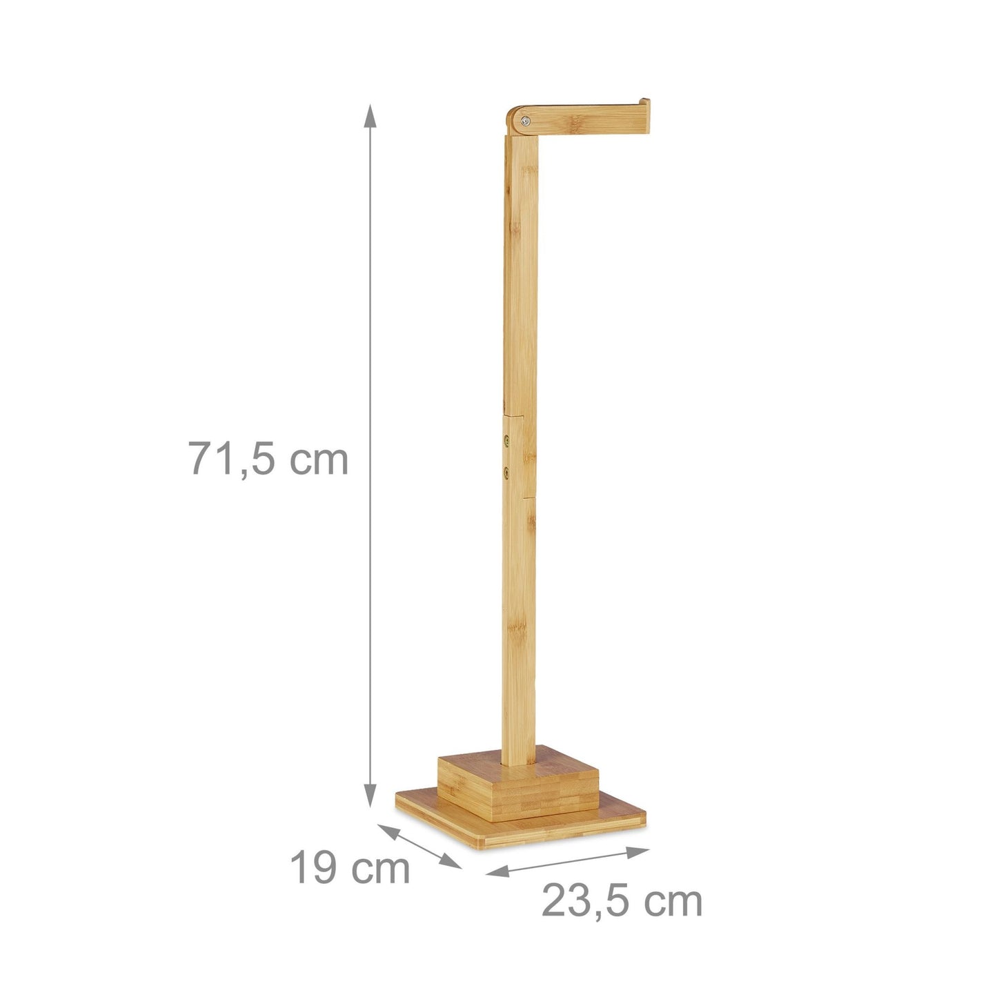 Toilet paper holder in bamboo Standing
