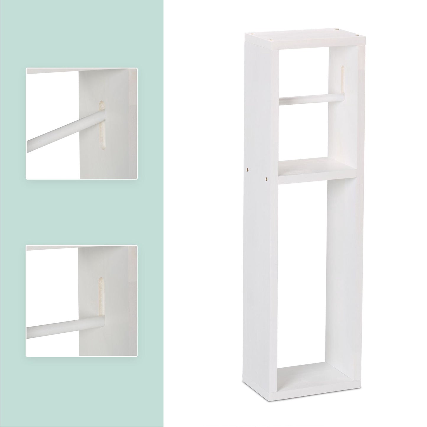 Toilet paper holder white